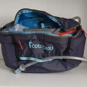 Cotopaxi Lagos 5L Hydration Hip Pack With 2 Liter Bladder Graphite Blue YKK Zips